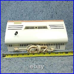 Philco Tube Radio Clock Model J773-124 AM Vintage 1960s Beige White MCM Works