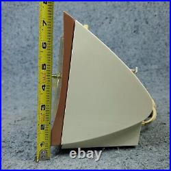 Philco Tube Radio Clock Model J773-124 AM Vintage 1960s Beige White MCM Works