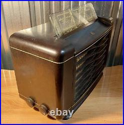 Philips 462A Vintage 1940s Valve Tube Radio Bakelite UK Made Untested