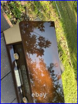 Philips Norelco Stereo Reverbeo Hifi Tube Radio B7X14A Vintage Antique Works