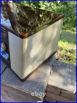 Philips Norelco Stereo Reverbeo Hifi Tube Radio B7X14A Vintage Antique Works