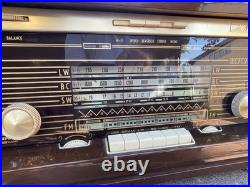 Philips Norelco Stereo Reverbeo Hifi Tube Radio B7X14A Vintage Antique Works