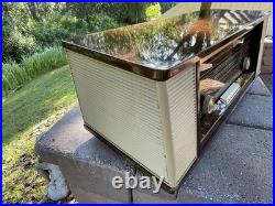 Philips Norelco Stereo Reverbeo Hifi Tube Radio B7X14A Vintage Antique Works