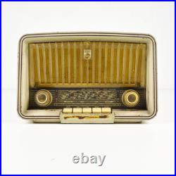 Philips Philetta Model BD 244U Old Radio Vintage Tube Radio Defective Philips Philetta Model BD 244U Old Radio Vintage Tube Radio Defective