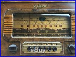 Phonola Vintage Wooden Radio 40A75-P Operated Receiver Made in the 1930s NICE