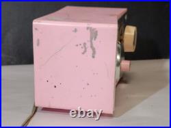 Pink Juliette Deluxe Tube Radio WORKS vintage 1950s-60s AM Mid-Century Modern