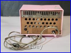 Pink Juliette Deluxe Tube Radio WORKS vintage 1950s-60s AM Mid-Century Modern