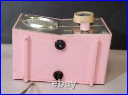Pink Juliette Deluxe Tube Radio WORKS vintage 1950s-60s AM Mid-Century Modern