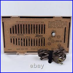 Pink Zenith J513L Vintage AM Tube Clock Radio Mid Century MCM 1962 Working