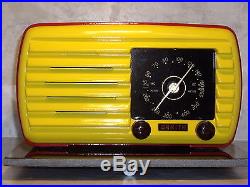 Professionally Restored Antique Vintage Tube Awning Radio Real Art Deco Zenith