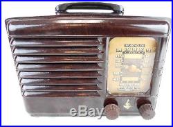 Professionally Restored Vintage Bakelite Emerson Tube AM Radio