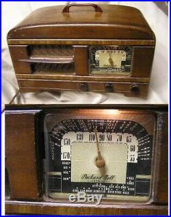 RARE 1930s VINTAGE PACKARD BELL 65-A TUBE RADIO! CAL & NW STATIONIZED! WORKS
