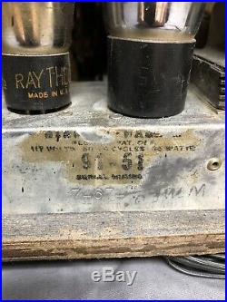 RARE 1938 Stewart Warner MAGIC KEYBOARD vintage ART DECO vacuum tube RADIO