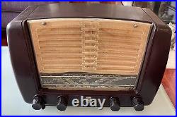 RARE 1952/1953 Vintage Philips BX320A Bakelite Tabletop Tube Radio- Belgium Made