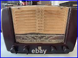 RARE 1952/1953 Vintage Philips BX320A Bakelite Tabletop Tube Radio- Belgium Made