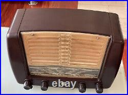 RARE 1952/1953 Vintage Philips BX320A Bakelite Tabletop Tube Radio- Belgium Made