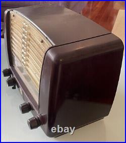 RARE 1952/1953 Vintage Philips BX320A Bakelite Tabletop Tube Radio- Belgium Made