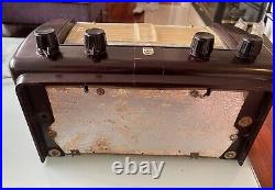 RARE 1952/1953 Vintage Philips BX320A Bakelite Tabletop Tube Radio- Belgium Made