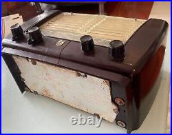RARE 1952/1953 Vintage Philips BX320A Bakelite Tabletop Tube Radio- Belgium Made