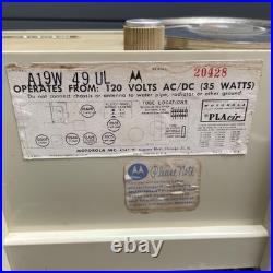 RARE 1959 WORKING Motorola AM Tube Radio Model A12N VTG retro Tube prop