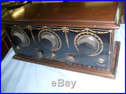 RARE ANTIQUE VINTAGE NEWLANDS GLOBE TUBE RADIO 1924 SERIAL #30 CX-301-A