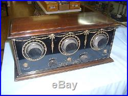 RARE ANTIQUE VINTAGE NEWLANDS GLOBE TUBE RADIO 1924 SERIAL #30 CX-301-A