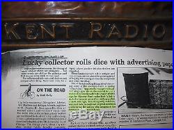 RARE ATWATER KENT VINTAGE OLD 1920s RADIO ANTIQUE ORIGINAL ADVERTISING SIGN