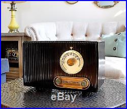 RARE RESTORED Near MINT Antique Vintage Stewart Warner Tube Radio Works Perfect