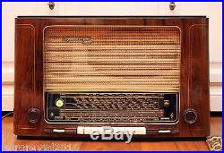 RARE! Restored! GRUNDIG 4010GW German Vintage Tube Radio Big 2x UL11 Telefunken