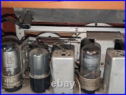 RARE VINTAGE 1947 Learadio MODEL 6615 AM Wood Tube Radio For Repair