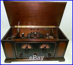RARE VINTAGE ANTIQUE 1924 DAVID GRIMES BABY GRAND INVERSE DUPLEX RADIO With TUBES