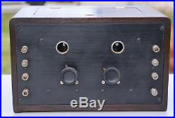 RARE VTG (1922) Monroe McKillip D-7 Tuner Receiver & A-7 2-Stage Audio Amplifier