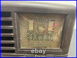 RARE Vintage 1920's/30's Emerson Model CS 268 Table Tube Radio Turns On