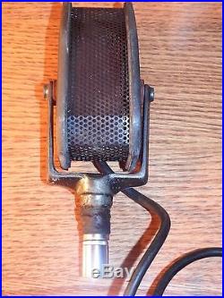 RARE Vintage 1930's Amperite RBH Ribbon Microphone & Stand