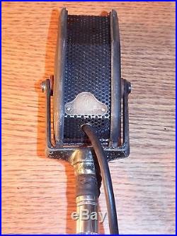 RARE Vintage 1930's Amperite RBH ribbon microphone & Stand