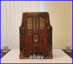 RARE Vintage 1930s Philco Model 630 Tombstone Tube Radio PARTS/REPAIR +Free Ship