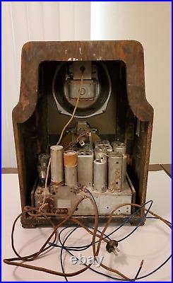 RARE Vintage 1930s Philco Model 630 Tombstone Tube Radio PARTS/REPAIR +Free Ship