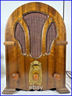 RARE Vintage 1931 RCA model R5 Radiolette Tombstone Radio Powers Up Excell Cond RARE Vintage 1931 RCA model R5 Radiolette Tombstone Radio Powers Up Excell Cond