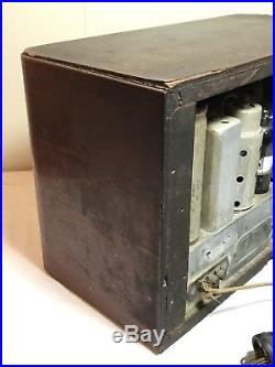 RARE Vintage 1937 Crosley Super 6 Model 637 Shortband Radio Wood Cabinet OLD