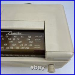 RARE Vintage 1941 Remler Model 5100 Scottie AM Tube Radio in Ivory Plaskon