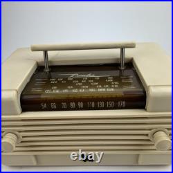 RARE Vintage 1941 Remler Model 5100 Scottie AM Tube Radio in Ivory Plaskon