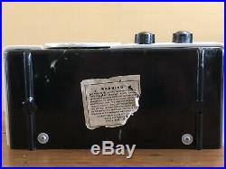 RARE Vintage 1947-8 Addison Tube Radio Marble Plaskon Catalin Battery Model 19