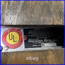 RARE Vintage 1947 GILFILLAN BROS 86-U Shortwave Tombstone Tube Radio USA TESTED
