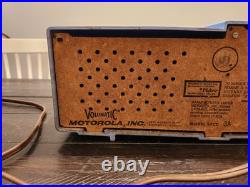 RARE Vintage 1957 Blue Motorola Radio withClock Model 57CD 3A Tube Retro MCM RARE Vintage 1957 Blue Motorola Radio withClock Model 57CD 3A Tube Retro MCM