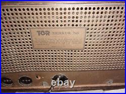 RARE Vintage/Antique 1948 TO-R MERKUR 248 Trans-Oceanic Radio Made in Denmark &