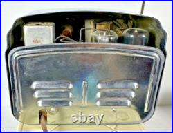 RARE Vintage Arvin 444 Chrome Tube Radio Powers up Humms