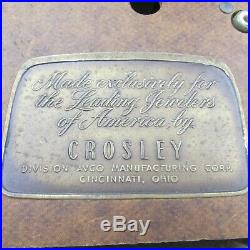 RARE Vintage Crosley radio Model 11-112U Leading Jewelers of America WORKS