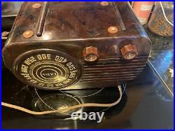 RARE Vintage FADA 845 SUPERHETERODYNE Swirl Tube Cloud Radio
