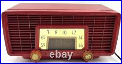 RARE! Vintage Flyer Red 1959 Sylvania R518-8483 AM Vacuum Tube Radio READ RARE! Vintage Flyer Red 1959 Sylvania R518-8483 AM Vacuum Tube Radio READ