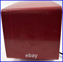 RARE! Vintage Flyer Red 1959 Sylvania R518-8483 AM Vacuum Tube Radio READ